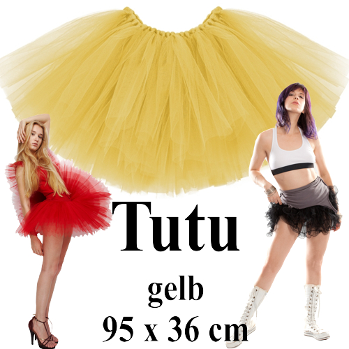 TUTU-Gelb-Hen-Party-Kostuem-Junggesellinnenabschied