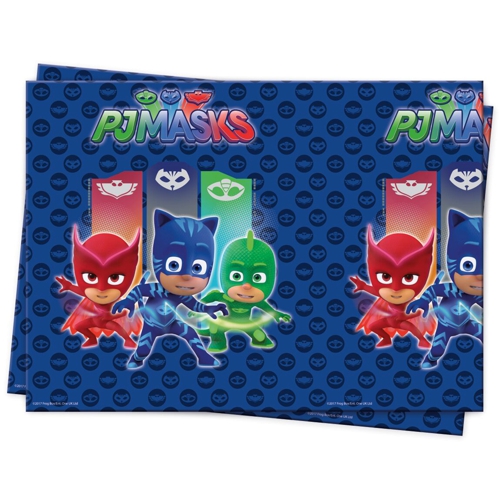 Tischdecke-PJ-Masks-Partydekoration-Kindergeburtstag-Pyjamahelden-Tischdeko-Eulette-Gecko-Catboy