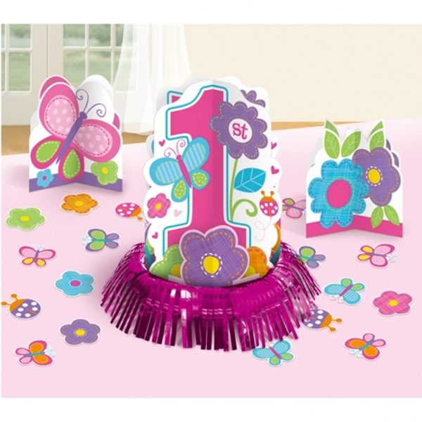 Tischdeko-Set-zum-1-Kindergeburtstag-Maedchen-Sweet-Birthday-Girl-Partydekoration