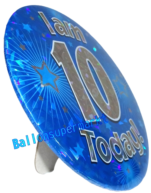 Tischdekoration-Aufsteller-Zahl-10-blau-I-am-10-today-Dekoration-zu-Geburtstag-Kindergeburtstag