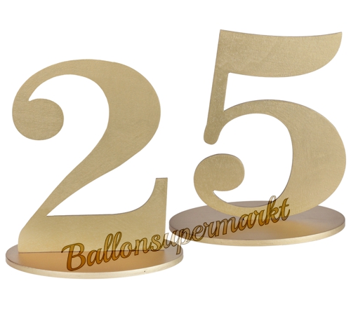 Tischdekoration-Aufsteller-Zahl-25-gold-Dekoration-zum-25.-Geburtstag-Jubilaeum