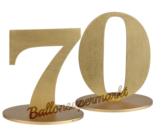 Tischdekoration-Aufsteller-Zahl-70-gold-Dekoration-zum-70.-Geburtstag-Jubilaeum