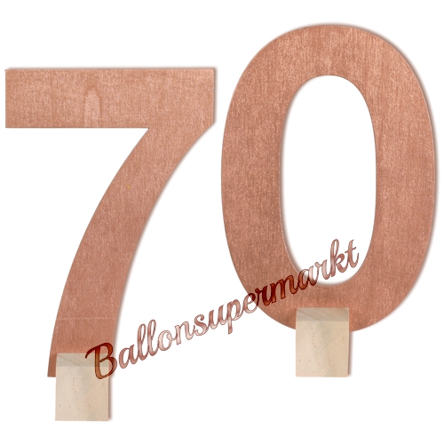 Tischdekoration-Aufsteller-Zahl-70-rosegold-Dekoration-zum-70.-Geburtstag-Jubilaeum