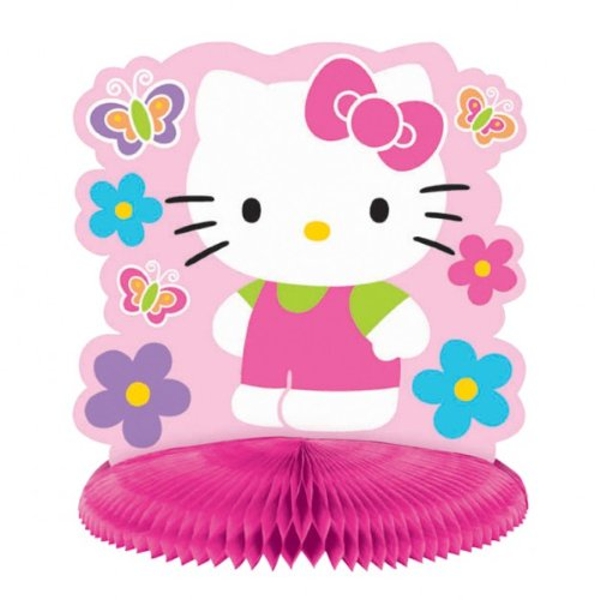Tischdekoration-Hello-Kitty-Kindergeburtstag-Centerpiece