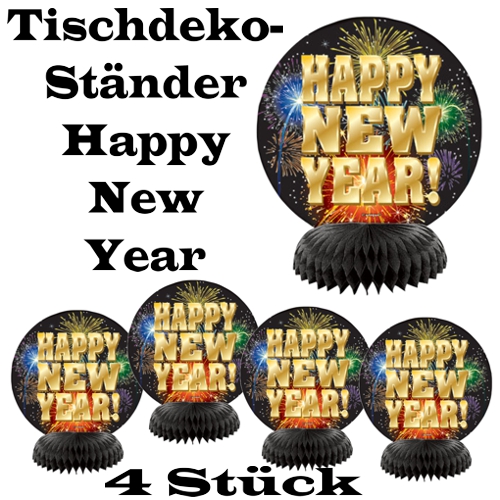 Tischstaender-Happy-New-Year-Feuerwerk-Silvester-Dekoration