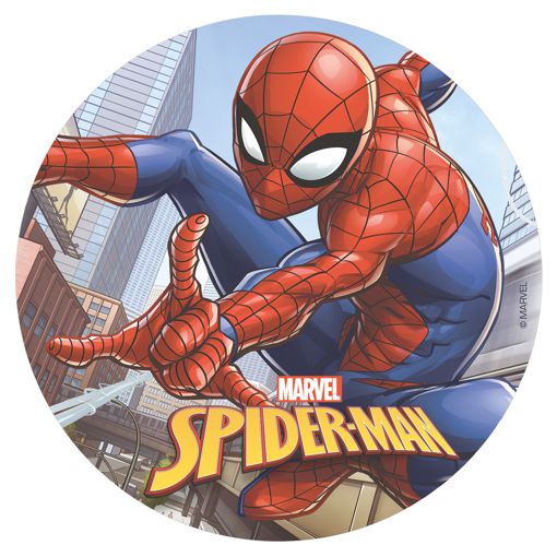 Tortenaufleger-Ultimate-Spider-Man-Kuchendekoration-Kindergeburtstag-Marvel-Spiderman-Superheld