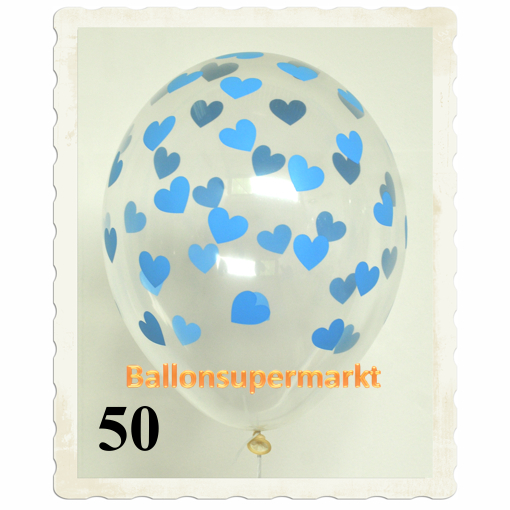 Transparente-Luftballons-mit-Babyblauen-Herzen-50-Stueck