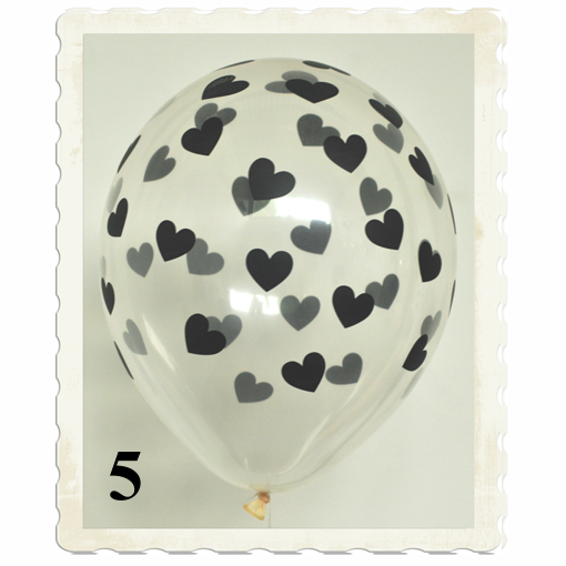 Transparente-Luftballons-mit-schwarzen-Herzen-5-Stueck