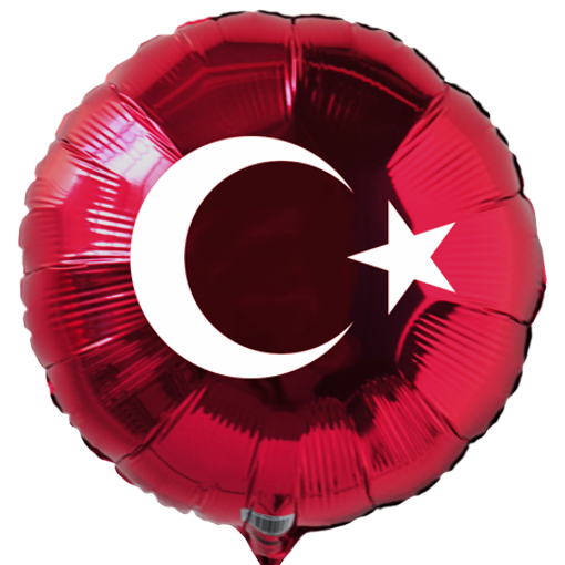 Tuerkische-Flagge-Rund-Luftballon-45-cm-rot-mit-Helium