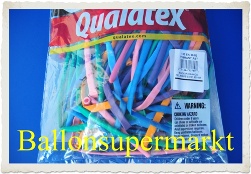 Vibrant Mix Modellierballons 260Q Qualatex