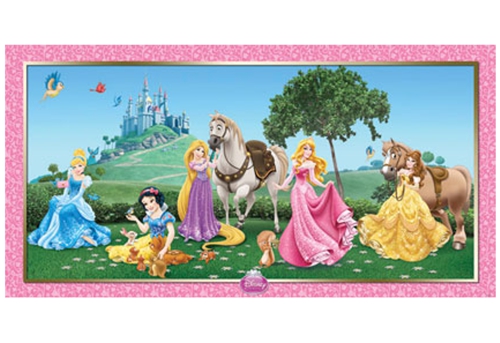 Wanddekoration-Disney-Princess-Partydekoration-Kindergeburtstag-Rapunzel-Belle-Dornroeschen-Cinderella