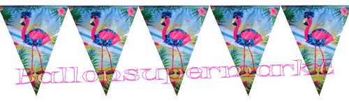 Wimpelkette-Flamingo-Partydeko-Raumdekoration-Mottoparty-Flamingo-Hawaii-tropisch