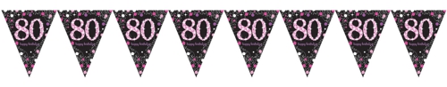 Wimpelkette-Pink-Celebration-80-zum-80.-Geburtstag-Geburtstagsparty-Partydekoration-Geburtstagsdeko-Fest