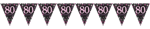 Wimpelkette-Pink-Celebration-80-zum-80.-Geburtstag-Geburtstagsparty-Partydekoration-Geburtstagsdeko-Fest