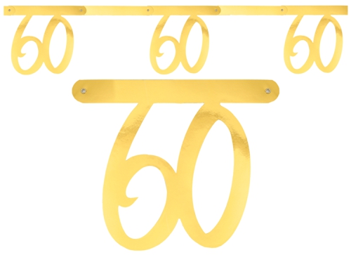 Wimpelkette-Zahl-60-Gold-zum-60.-Geburtstag-Geburtstagsparty-Partydekoration-Geburtstagsdeko