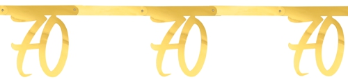 Wimpelkette-Zahl-70-Gold-zum-70.-Geburtstag-Geburtstagsparty-Partydekoration-Geburtstagsdekoration