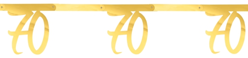 Wimpelkette-Zahl-70-Gold-zum-70.-Geburtstag-Geburtstagsparty-Partydekoration-Geburtstagsdekoration