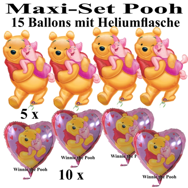 Winnie-the-Pooh-Puuh-Baer-Ballons-Helium-Maxi-Set