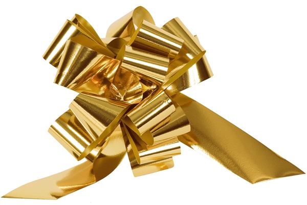 Zierschleife-Automatik-Gold-Metallic
