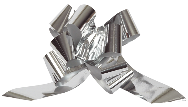 Zierschleife-Automatik-Silber-Metallic