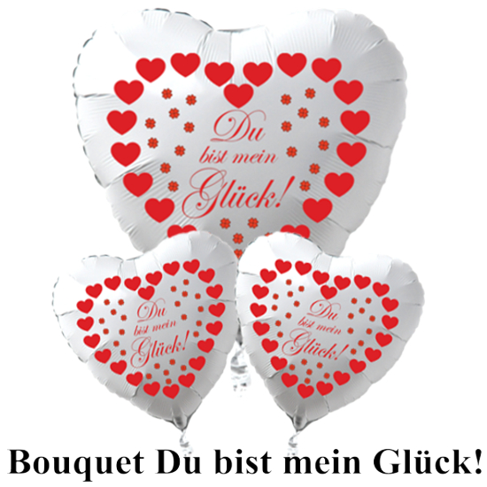 Du bist mein Glück Luftballons Valentinstag