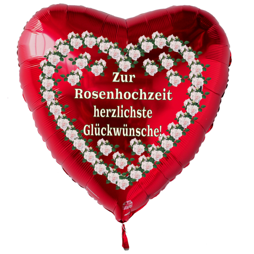 Zur-Rosenhochzeit-herzlichste-Glueckwuensche-Luftballon-aus-Folie-in-Herzform