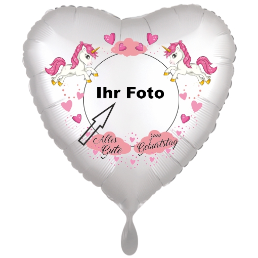 Einhorn Fotoballon Vorschau