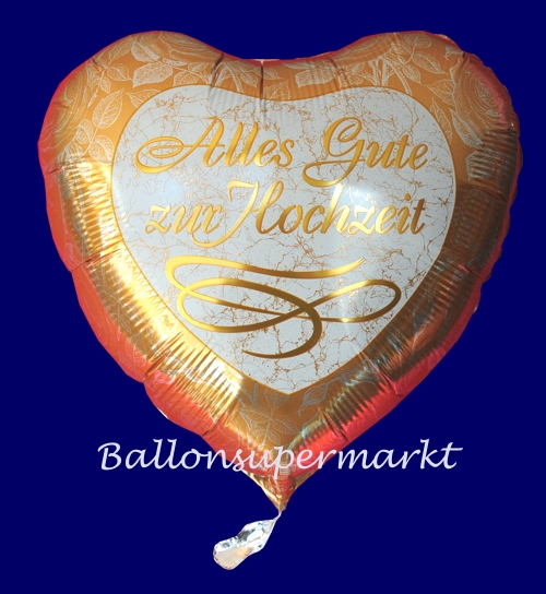 Folien-Luftballon Alles Gute zur Hochzeit