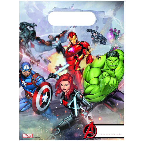Party-Tueten-Avengers Mighty-Partydeko-Kindergeburtstag-Hulk-Thor-Iron-Man-Captain-America