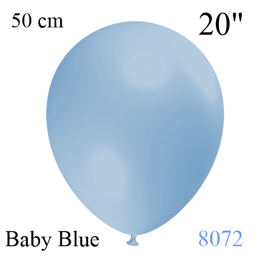 baby blue luftballon 50 cm, vintage-farbe