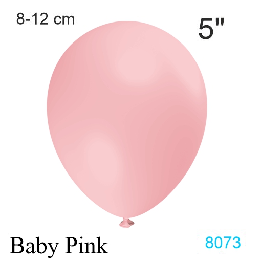 baby-pink luftballon 8-12 cm, vintage-farbe