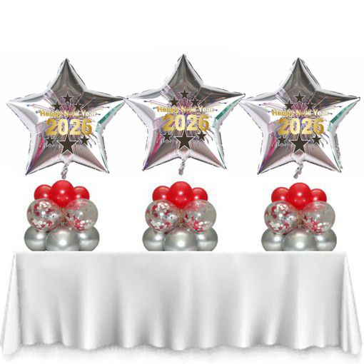 Ballondekoration Tischdeko Silvester 2026