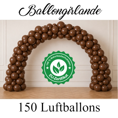 Ballongirlande Chocolate in Schokoladenfarben Ballongirlande Chocolate in Schokoladenfarben