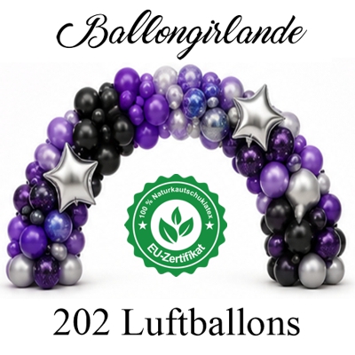 Ballongirlande Galaxy mit 202 Luftballons Ballongirlande Galaxy mit 202 Luftballons