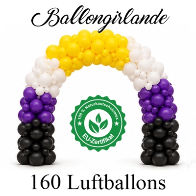 Ballongirlande Happy mit 160 Luftballons Ballongirlande Happy mit 160 Luftballons
