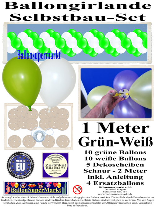 ballongirlande-selbstbau-set-girlande-aus-luftballons-zum-selbermachen-gruen-weiss-1m