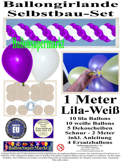 ballongirlande-selbstbau-set-girlande-aus-luftballons-zum-selbermachen-lila-weiß-1m