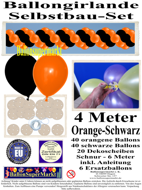 ballongirlande-selbstbau-set-girlande-aus-luftballons-zum-selbermachen-orange-schwarz-4m