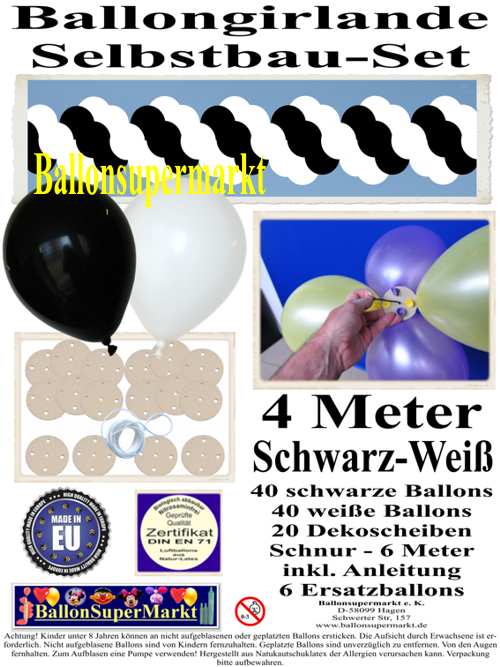 ballongirlande-selbstbau-set-girlande-aus-luftballons-zum-selbermachen-schwarz-weiss-4m