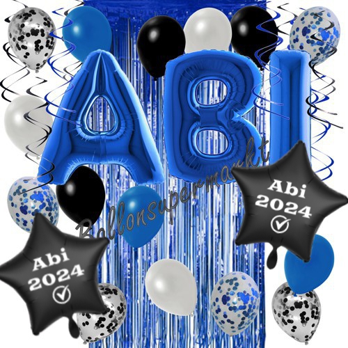 Ballons-und-Dekorations-Set-Abi-2024-blau-Dekoration-zu-Abiball-Abifeier-Geschenk-Abitur-Vorhang