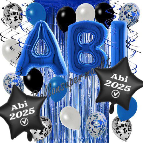 Ballons-und-Dekorations-Set-Abi-2025-blau-Dekoration-zu-Abiball-Abifeier-Geschenk-Abitur-Vorhang