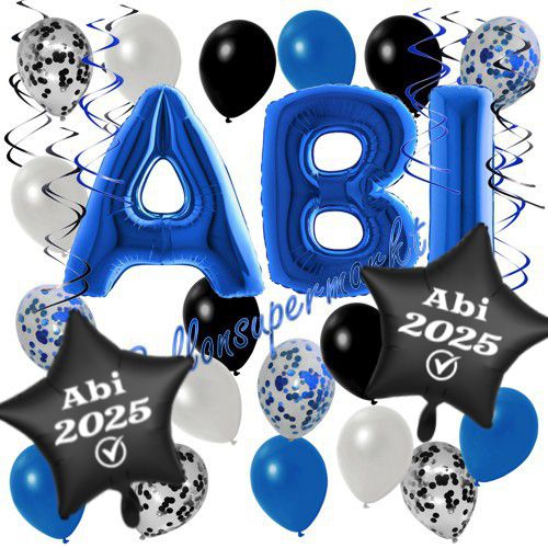 Ballons-und-Dekorations-Set-Abi-2025-blau-Dekoration-zu-Abiball-Abifeier-Geschenk-Abitur