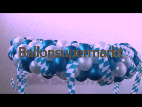 Oktoberfest, bayrische Wochen, Dekoration, Kranz aus Luftballons, Ballondekoration