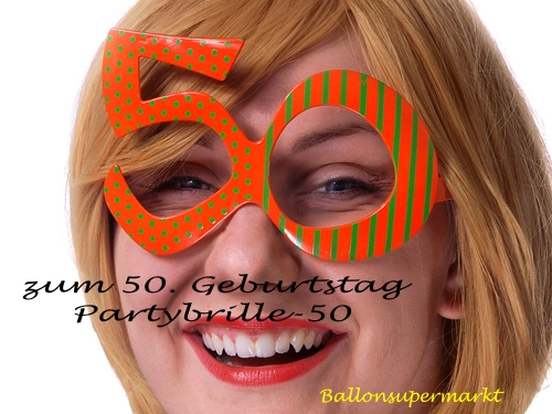Partybrille 50, zum 50. Geburtstag