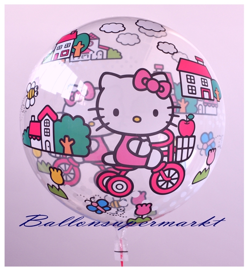 Bubble Luftballon mit Helium: Hello Kitty