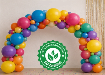 Ballongirlande bunter Kindergeburtstag Ballongirlande bunter Kindergeburtstag