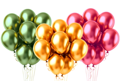 chrome luftballons, mirror balloons