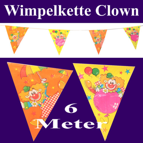 Clowns Wimpelkette