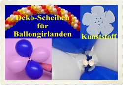 Dekoscheiben aus Kunststoff für Ballongirlanden im Ballonsupermarkt-Onlineshop
