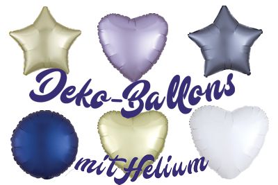 Dekoballons aus Folie mit Helium